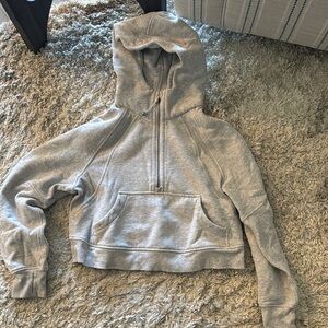 Gray Lululemon Scuba zip up hoodie